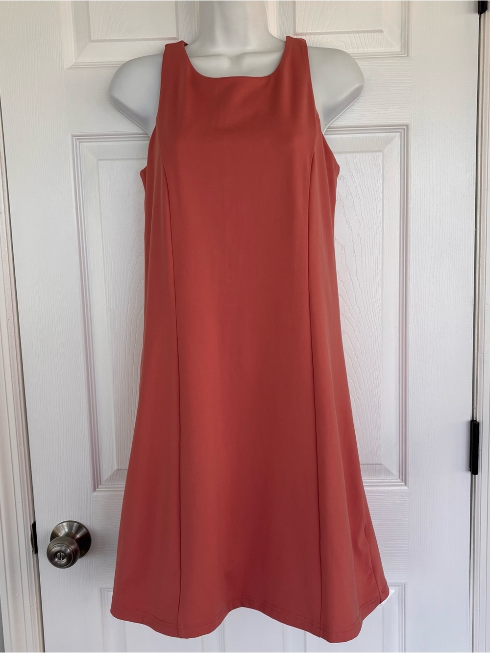 Lands' End Sleeveless Athletic Dress in Coral